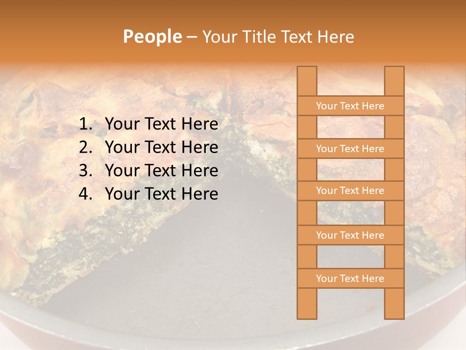 Filo Vegeterian Food Spinach PowerPoint Template