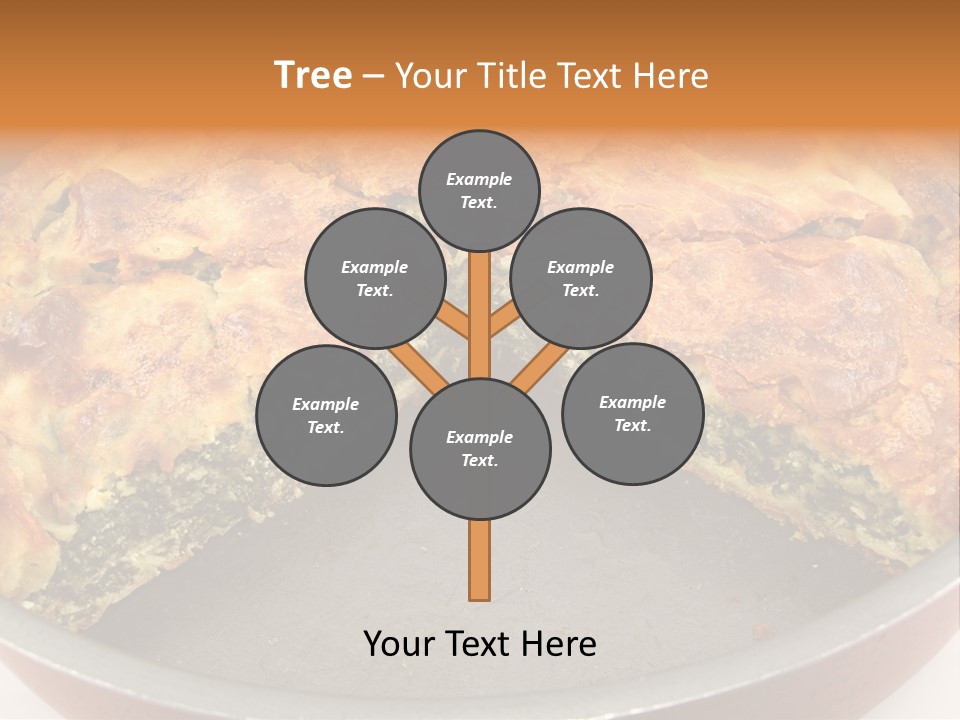 Filo Vegeterian Food Spinach PowerPoint Template