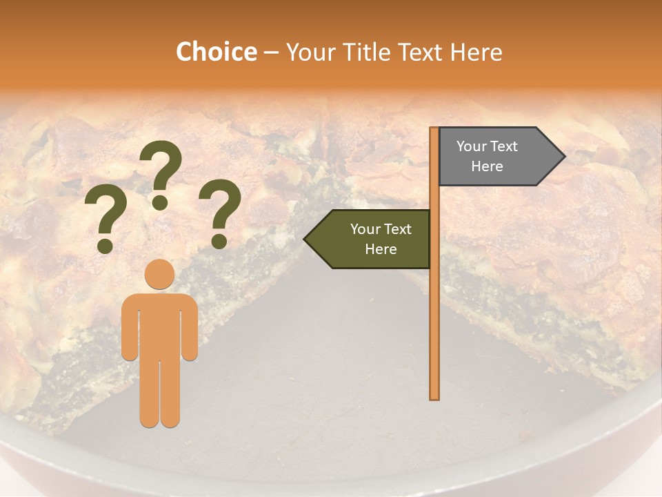 Filo Vegeterian Food Spinach PowerPoint Template