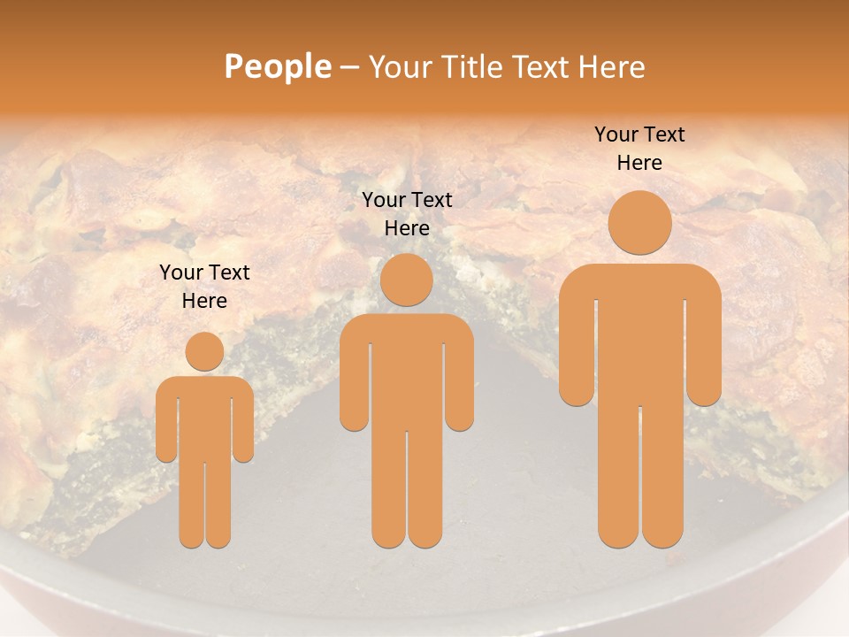 Filo Vegeterian Food Spinach PowerPoint Template