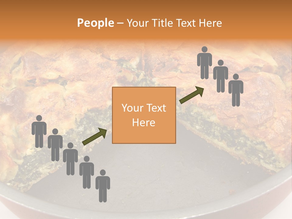 Filo Vegeterian Food Spinach PowerPoint Template