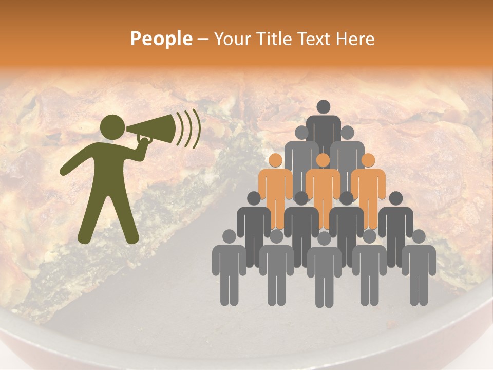 Filo Vegeterian Food Spinach PowerPoint Template