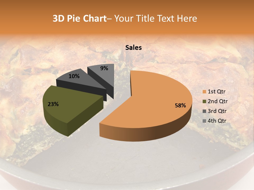 Filo Vegeterian Food Spinach PowerPoint Template