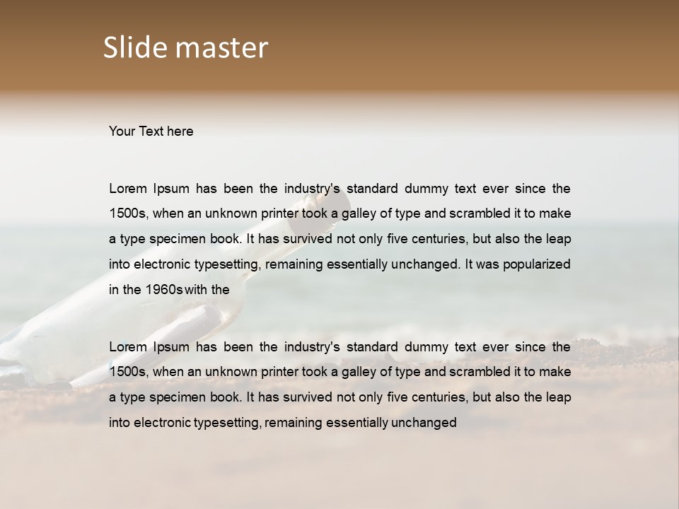 Summer Cork Land PowerPoint Template