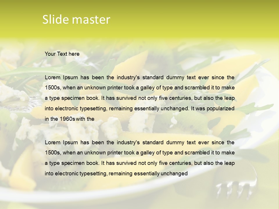 Food Calorie Cut PowerPoint Template