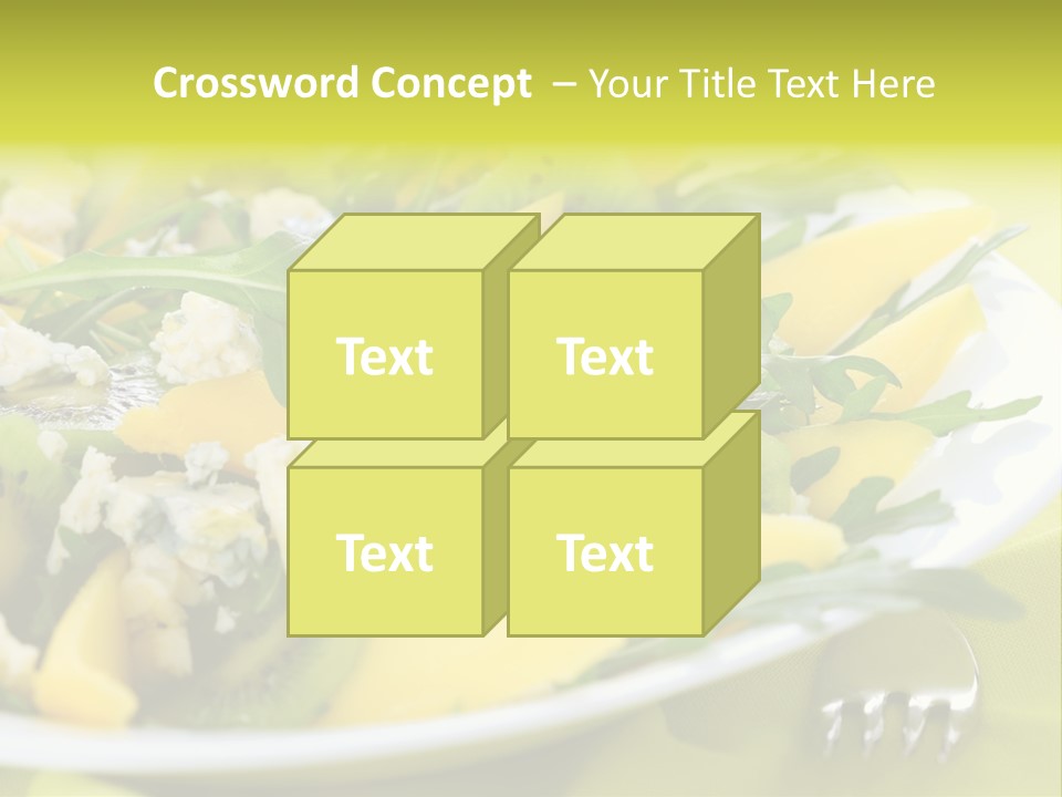 Food Calorie Cut PowerPoint Template