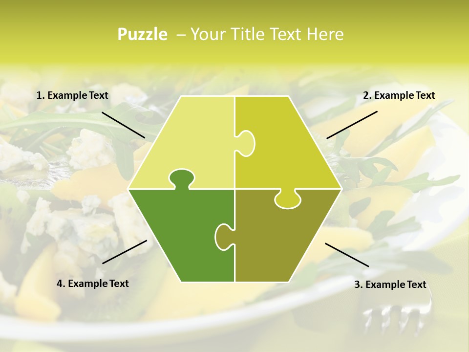 Food Calorie Cut PowerPoint Template