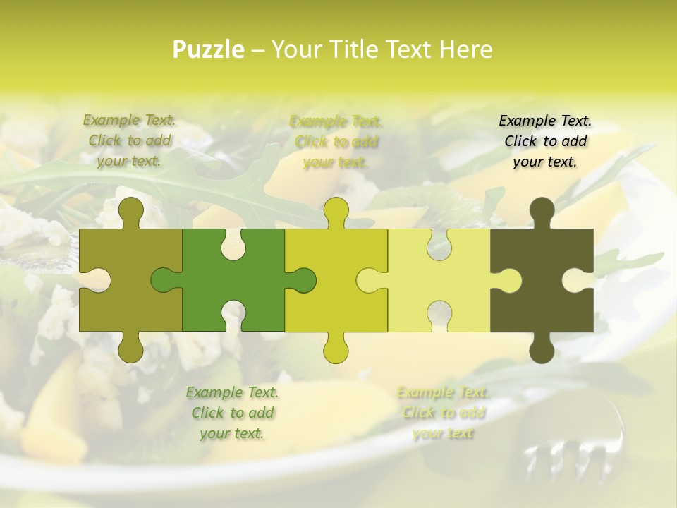 Food Calorie Cut PowerPoint Template