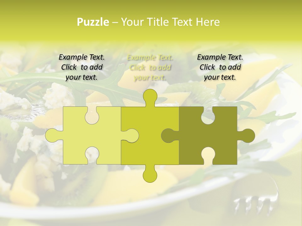 Food Calorie Cut PowerPoint Template