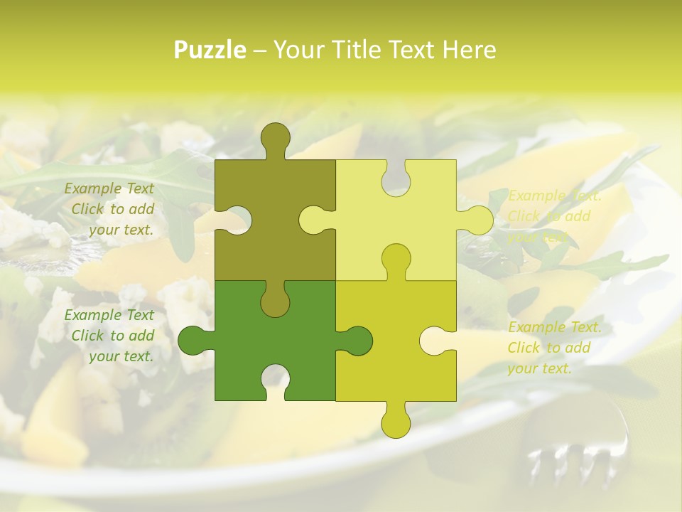 Food Calorie Cut PowerPoint Template