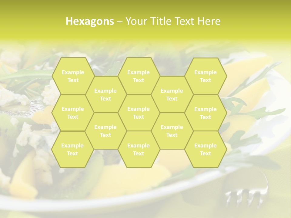 Food Calorie Cut PowerPoint Template