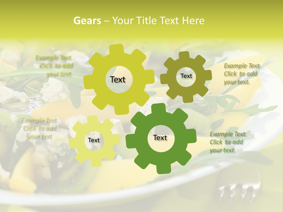 Food Calorie Cut PowerPoint Template