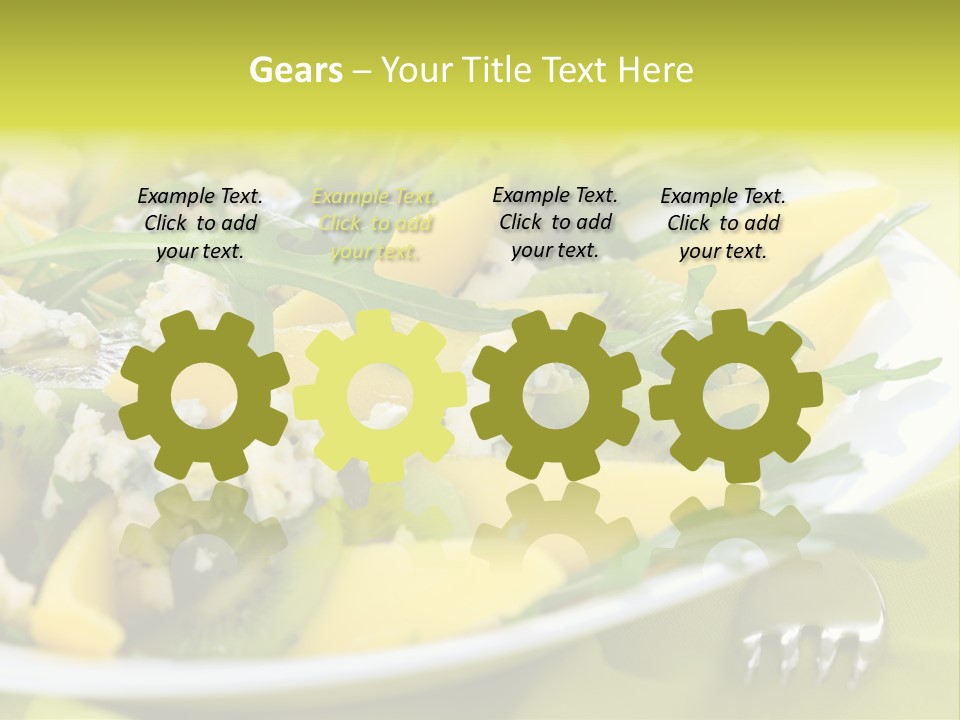 Food Calorie Cut PowerPoint Template