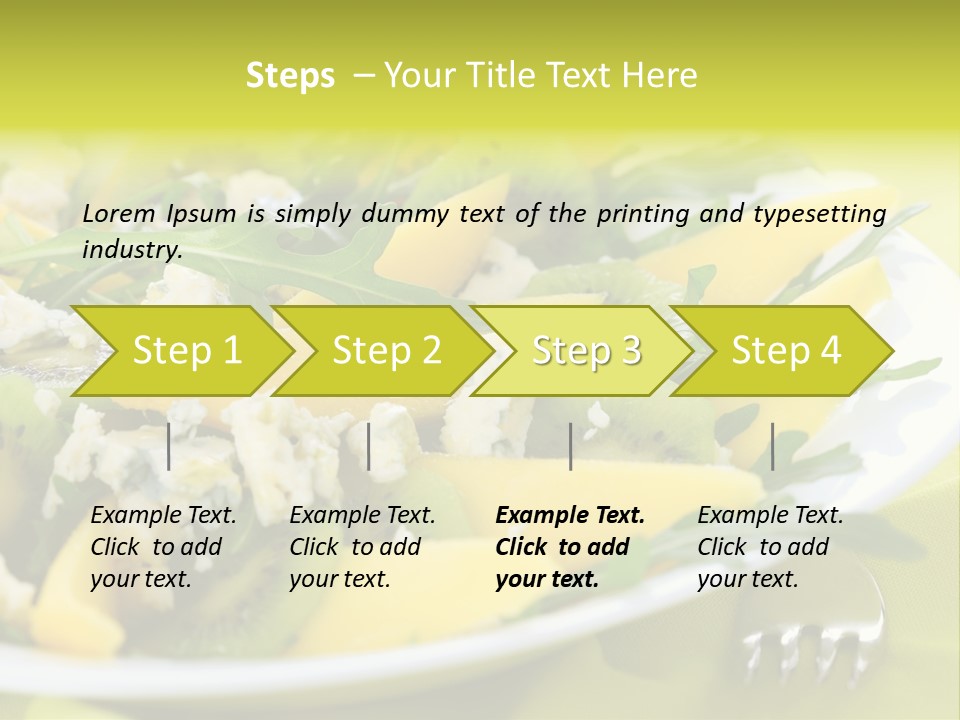 Food Calorie Cut PowerPoint Template