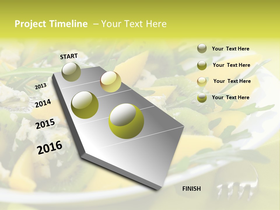Food Calorie Cut PowerPoint Template