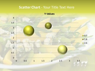 Food Calorie Cut PowerPoint Template