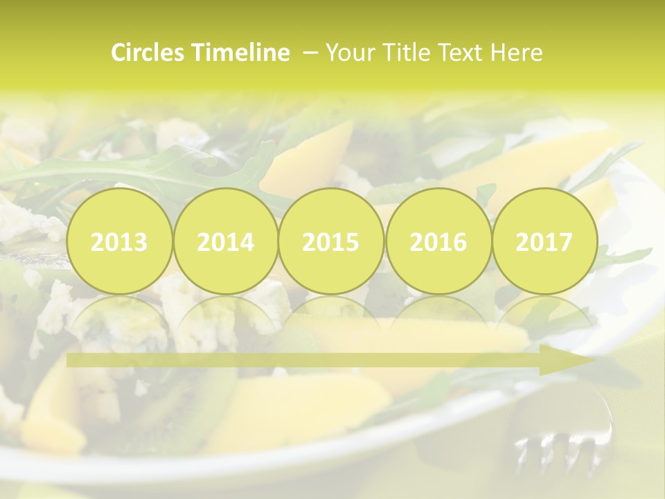 Food Calorie Cut PowerPoint Template