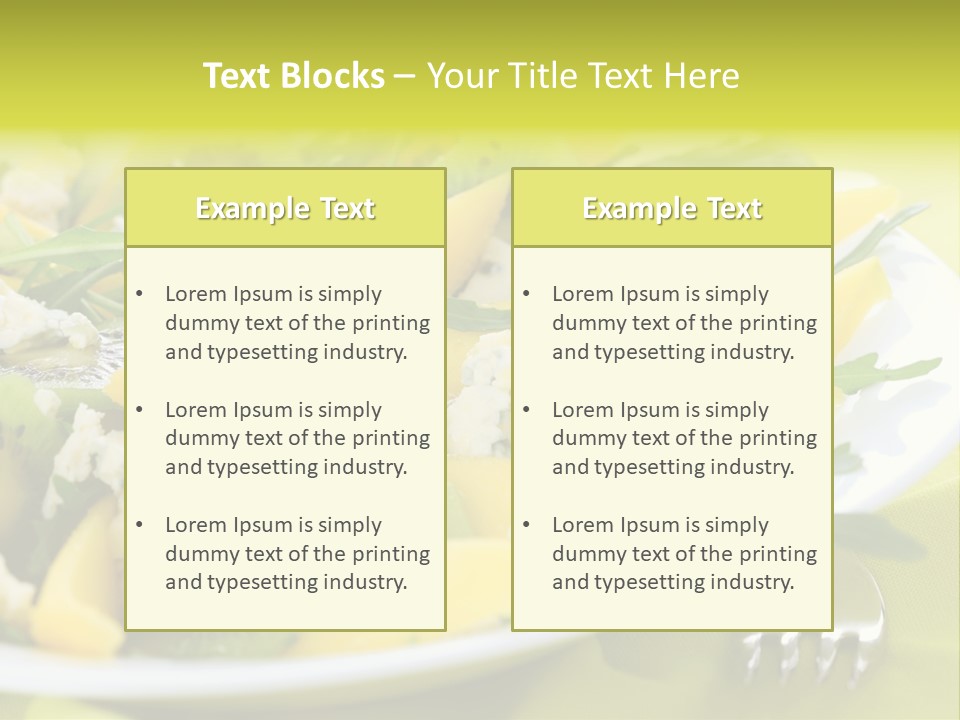 Food Calorie Cut PowerPoint Template