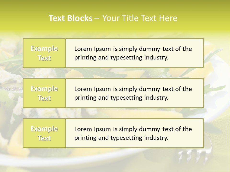 Food Calorie Cut PowerPoint Template