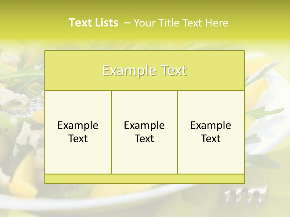 Food Calorie Cut PowerPoint Template