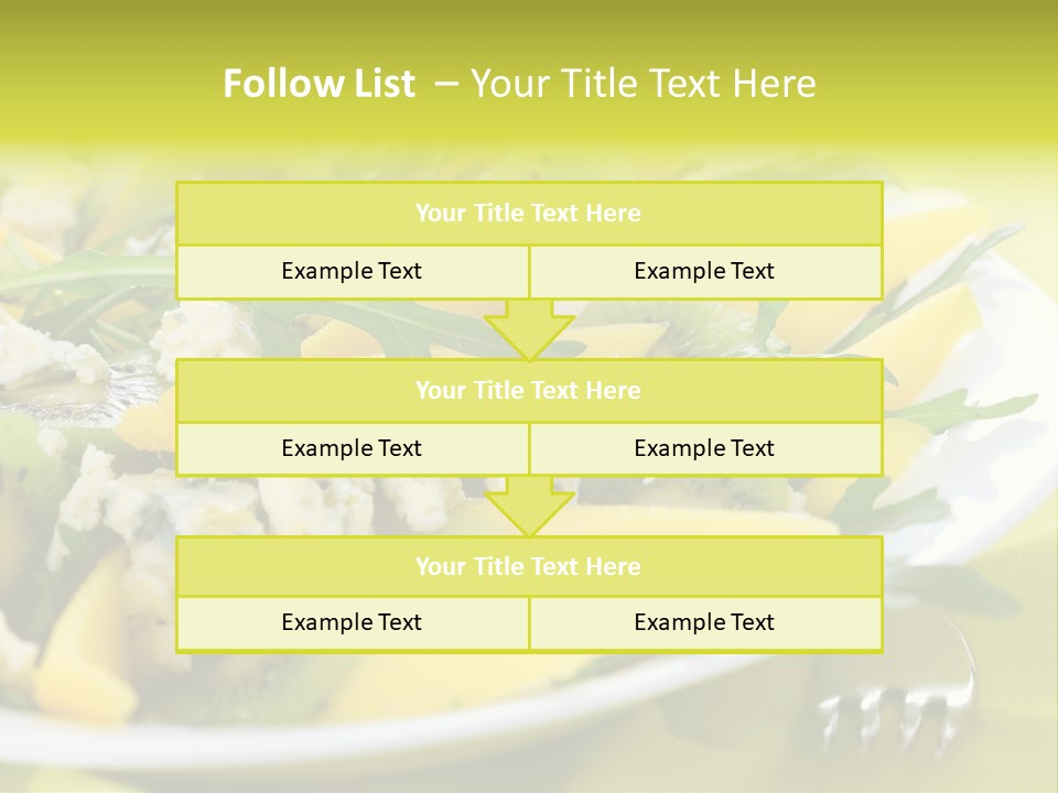 Food Calorie Cut PowerPoint Template