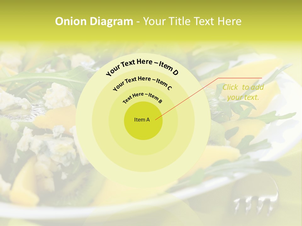 Food Calorie Cut PowerPoint Template