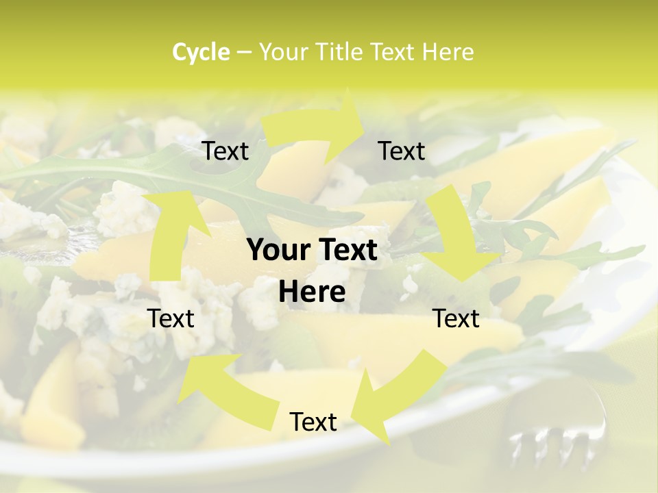 Food Calorie Cut PowerPoint Template