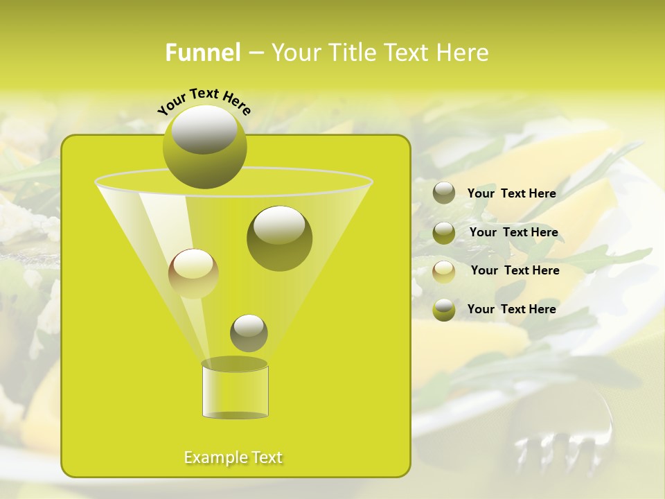 Food Calorie Cut PowerPoint Template