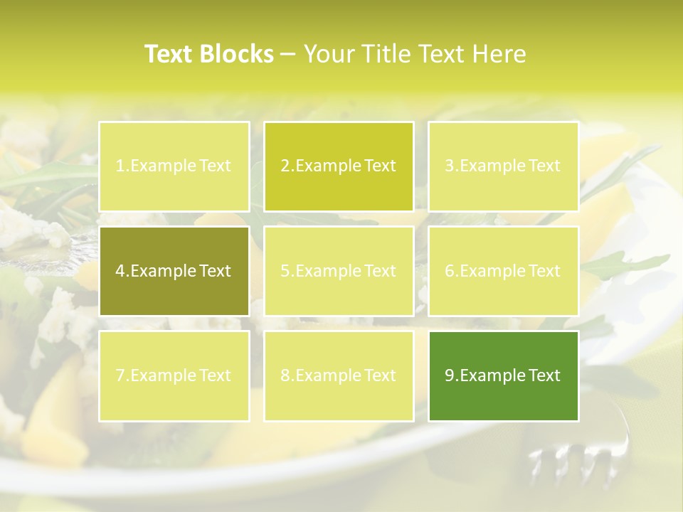 Food Calorie Cut PowerPoint Template