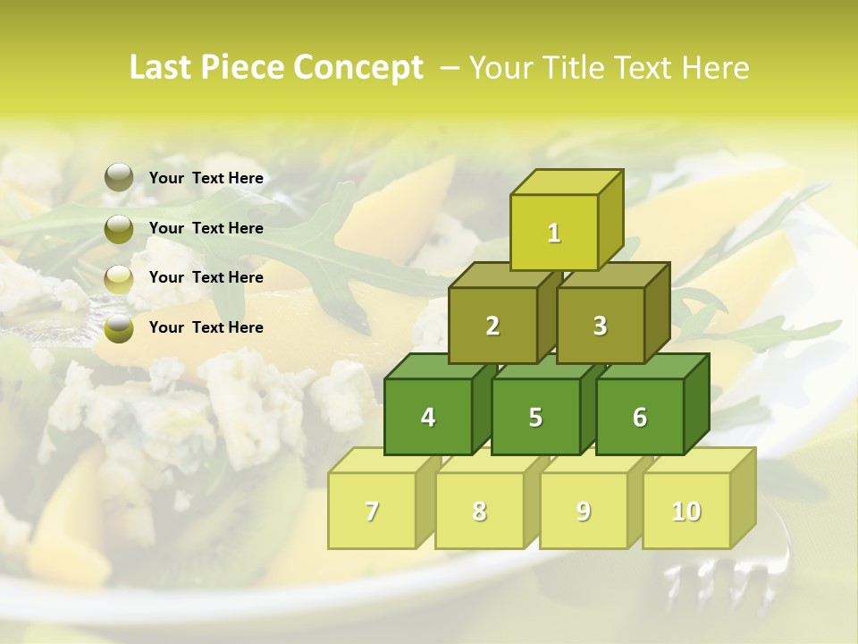 Food Calorie Cut PowerPoint Template