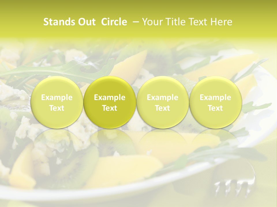 Food Calorie Cut PowerPoint Template