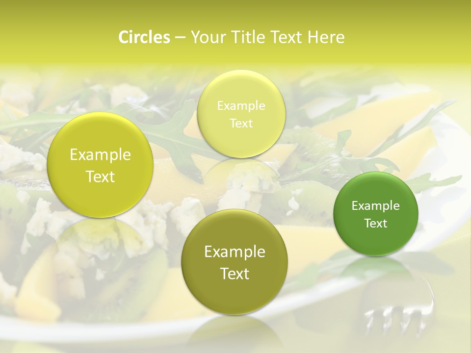 Food Calorie Cut PowerPoint Template