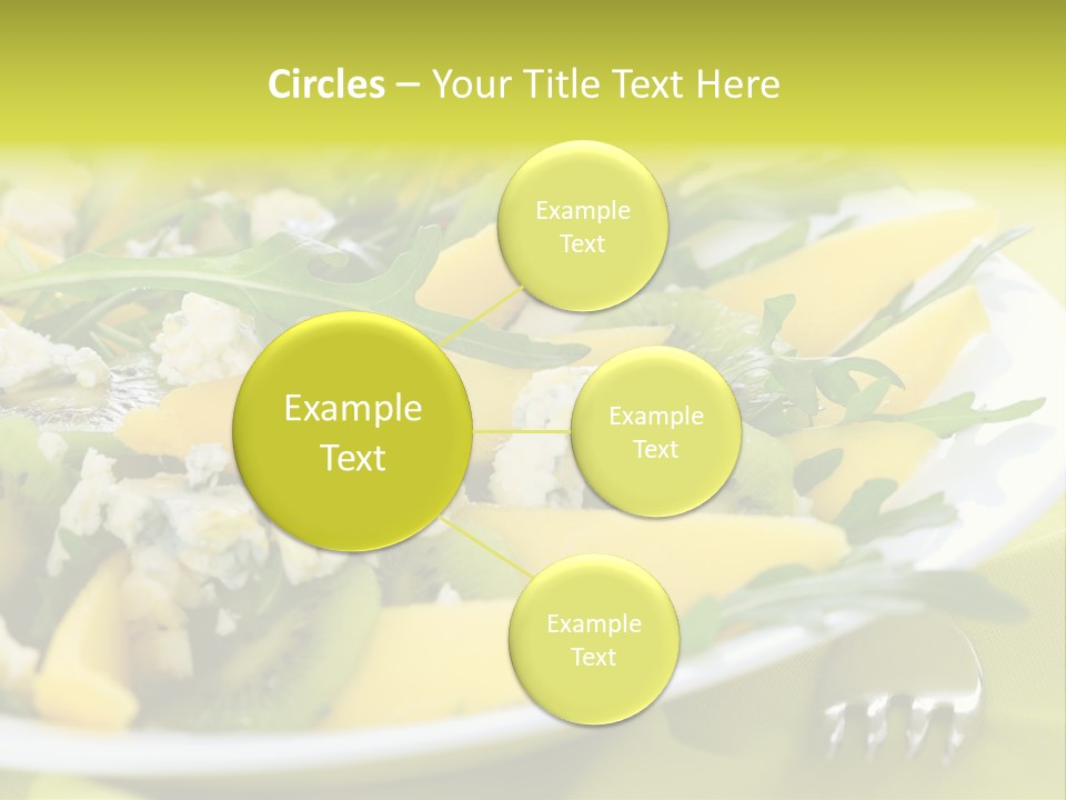 Food Calorie Cut PowerPoint Template