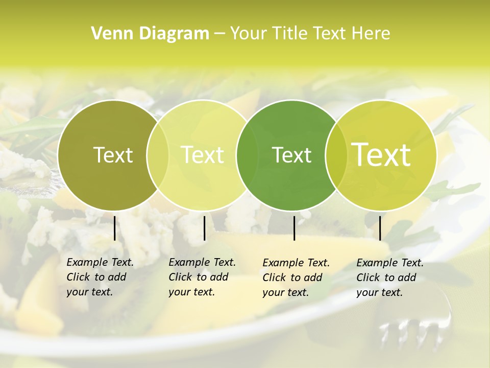 Food Calorie Cut PowerPoint Template
