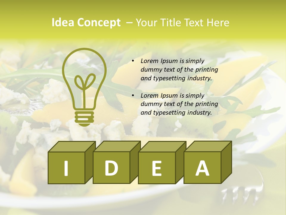 Food Calorie Cut PowerPoint Template