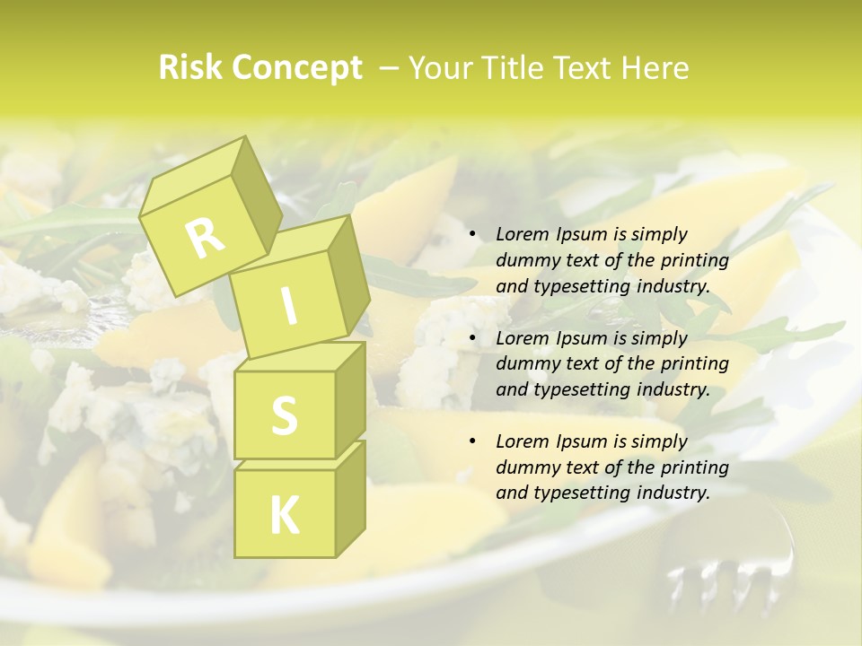 Food Calorie Cut PowerPoint Template