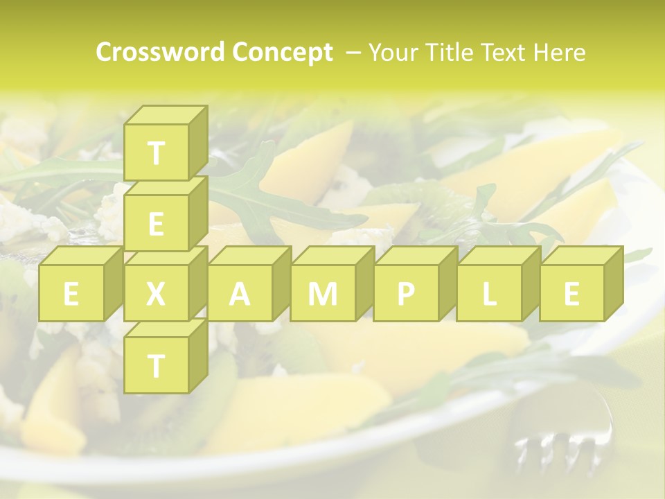 Food Calorie Cut PowerPoint Template