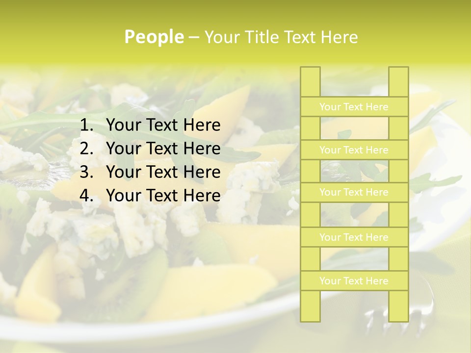 Food Calorie Cut PowerPoint Template