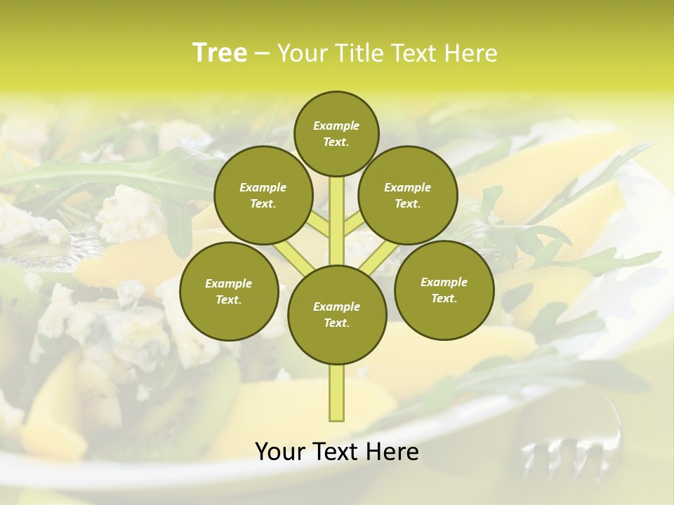 Food Calorie Cut PowerPoint Template