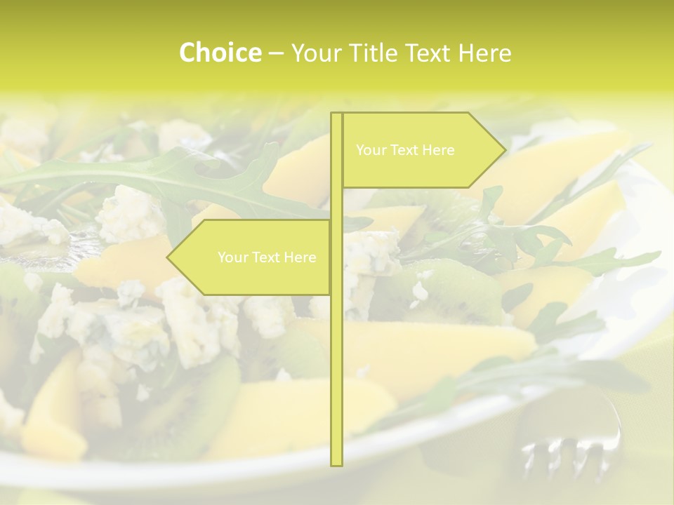 Food Calorie Cut PowerPoint Template