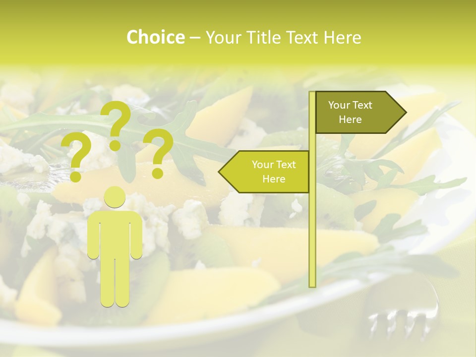 Food Calorie Cut PowerPoint Template