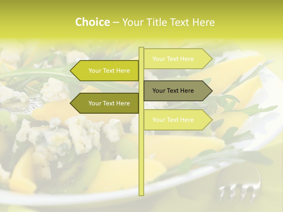 Food Calorie Cut PowerPoint Template
