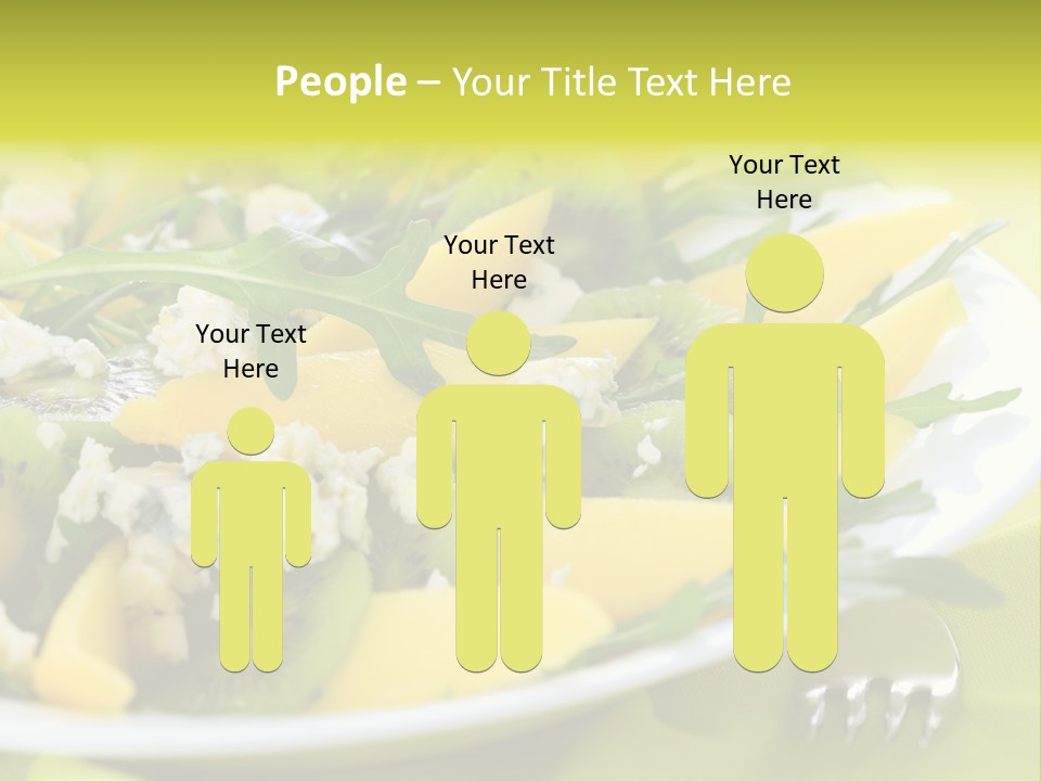 Food Calorie Cut PowerPoint Template