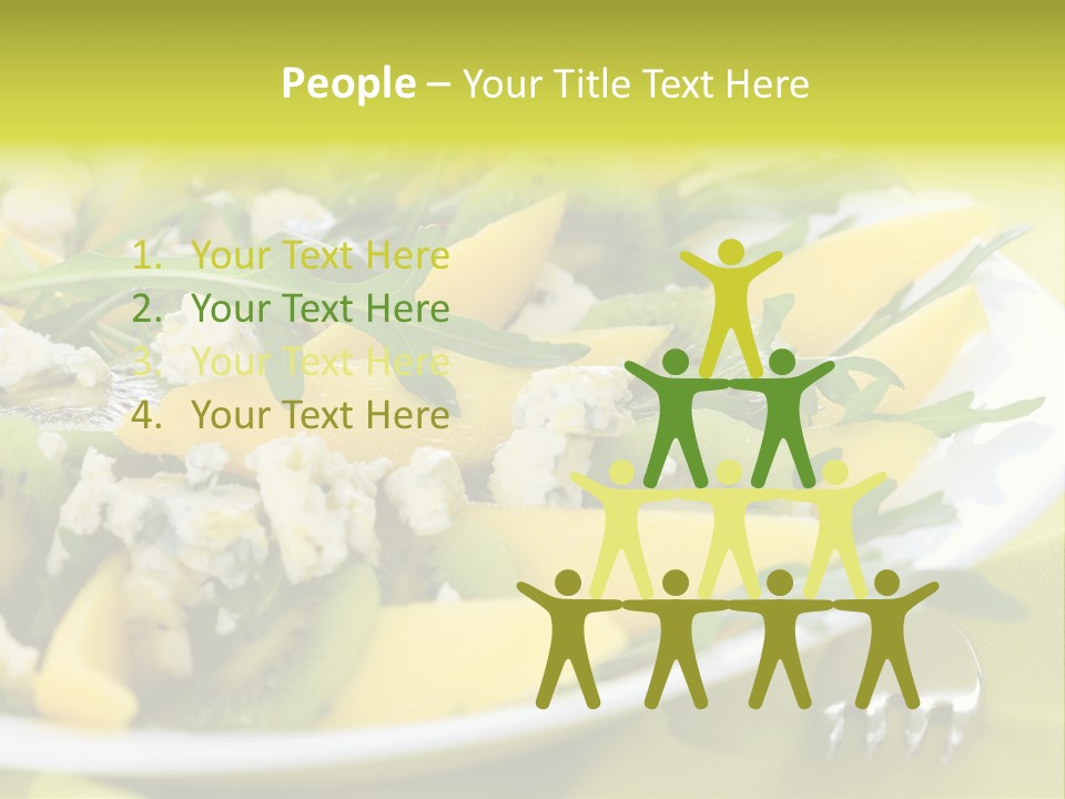 Food Calorie Cut PowerPoint Template