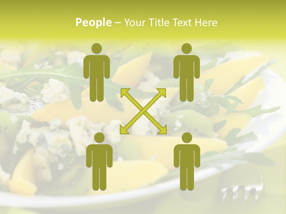 Food Calorie Cut PowerPoint Template