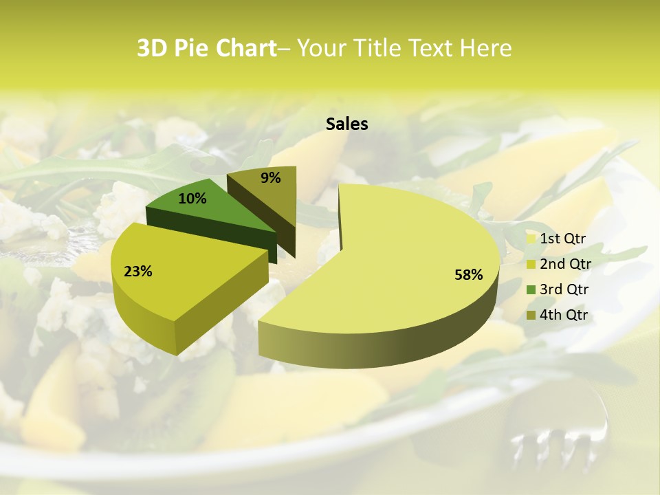 Food Calorie Cut PowerPoint Template