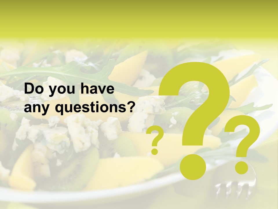 Food Calorie Cut PowerPoint Template