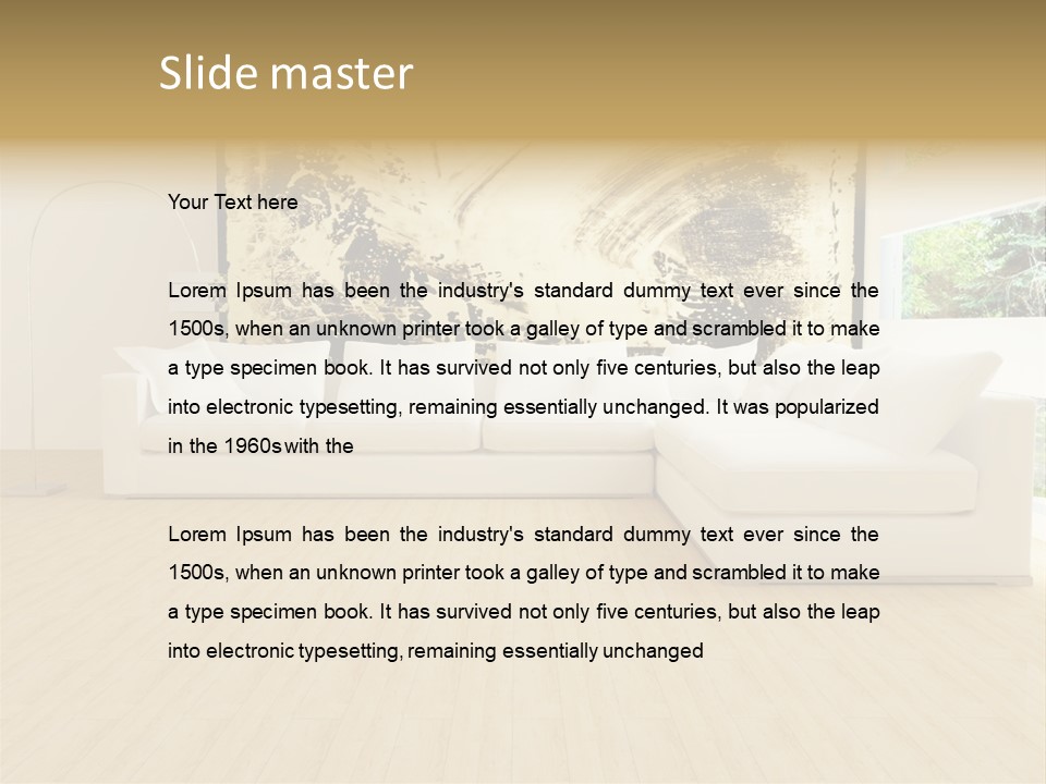 Residential Interior Contemporary PowerPoint Template