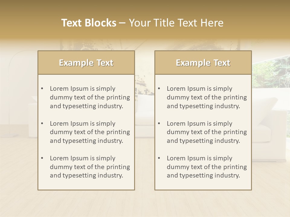 Residential Interior Contemporary PowerPoint Template