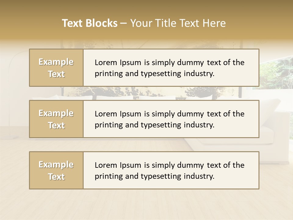 Residential Interior Contemporary PowerPoint Template